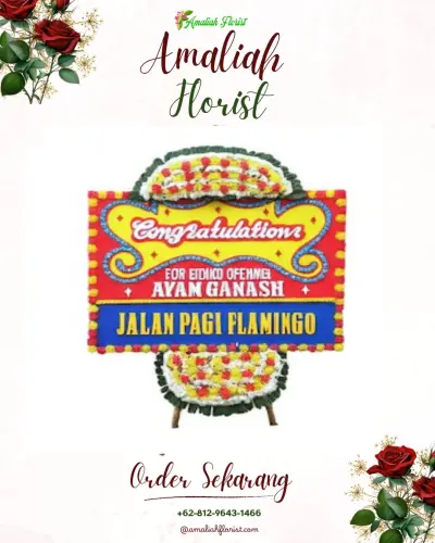 Bunga Papan Congratulation di Pegangsaan Dua